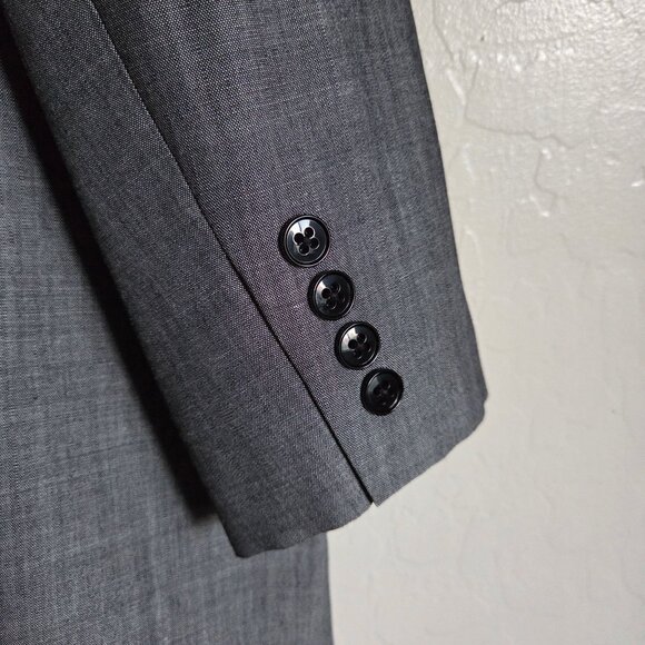 Ralph Lauren Wool Blend Blazer Jacket Grey Size Women's 22W Plus Career Work - Picture 9 of 10